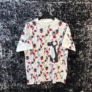 Vintage 1993 Looney Tunes Sylvester AOP Wild Oats Graphic T Shirt Sz L